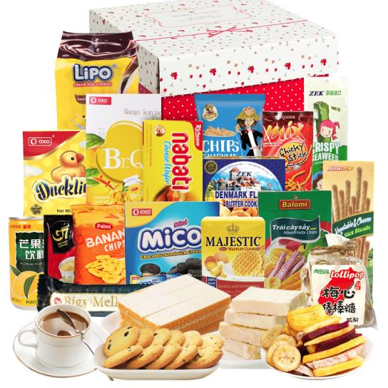 进口休闲零食大礼包一整箱食品礼盒超市团购母亲节送礼孩子吃的送女友儿童女生节日礼物