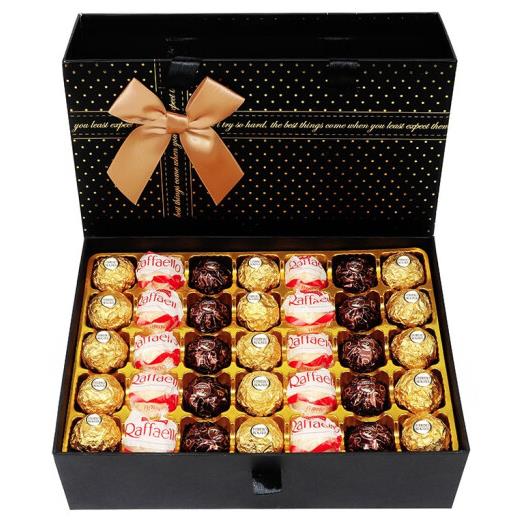费列罗巧克力礼盒装情人节礼物生日520礼物送女友女生 35粒三莎礼盒