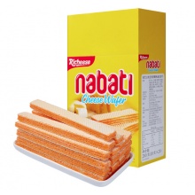 印尼进口纳宝帝Nabati丽芝士（Richeese）儿童休闲零食奶酪味威化饼干200g/盒早餐办公室下午茶点心