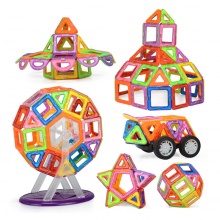儿童磁力片积木110件套宝宝益智男孩3岁拼装磁性磁铁早教玩具