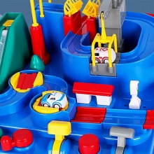 迪高玩具儿童汽车闯关大冒险玩具小火车轨道男孩3岁玩具套装
